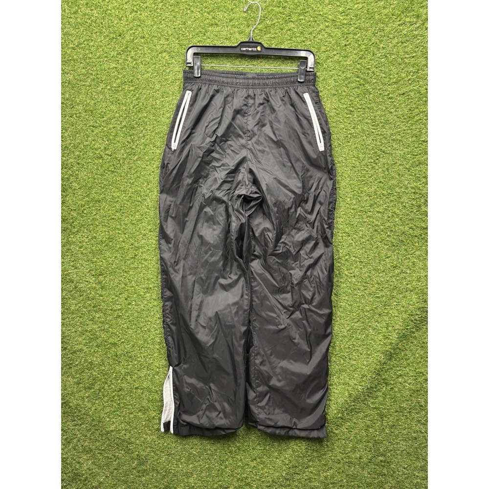 Nike Track Pants Womens Large Black And White Nike Swoosh Fleece Lined